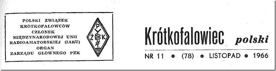 Krótkofalowiec Polski 1966